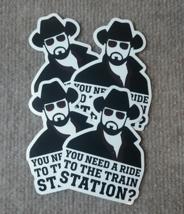 You Need A Ride To The Train Station? 3 1/2" x 3" 2-PACK - Image 3