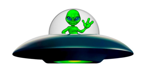 Alien neon green alien vinyl sticker decal take me to your leader - Image 3