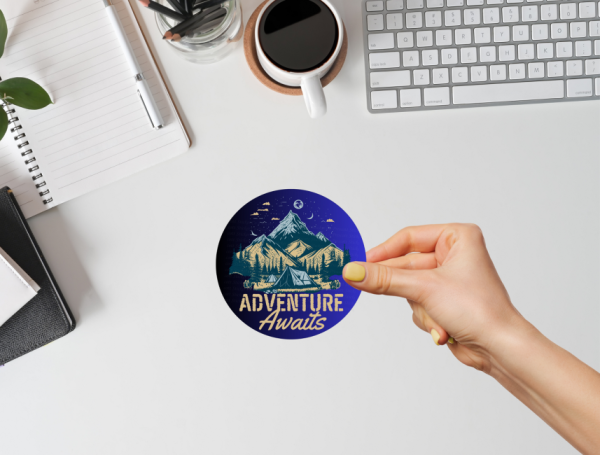 Adventure Awaits Jeep Camping vinyl sticker decal off road hiking bicycle - Image 3