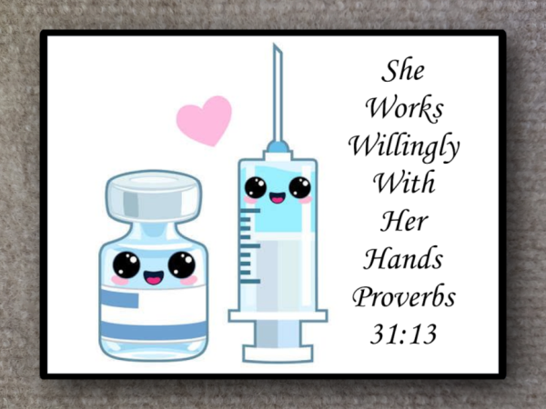 She Works Willingly With Her Hands Proverbs 31.13 Vinyl Window Laptop Bumper Sticker Decal - Image 5