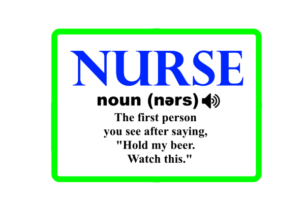 Nurse First Person You See Hold My Beer Watch This Laptop Bumper Sticker Decal - Image 9