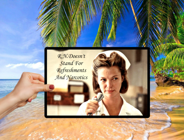 Registered Nurse Doesn't Stand For Refreshments Narcotics Nurse Laptop Bumper Sticker Decal - Image 5