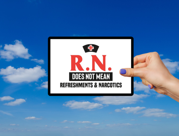 RN Does Not Mean Refreshments Narcotics Nurse Laptop Bumper Sticker Decal - Image 4