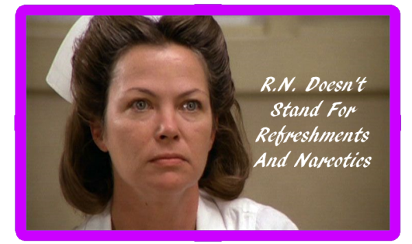 Registered Nurse Doesn't Stand For Refreshments Narcotics Nurse Laptop Bumper Sticker Decal - Image 3