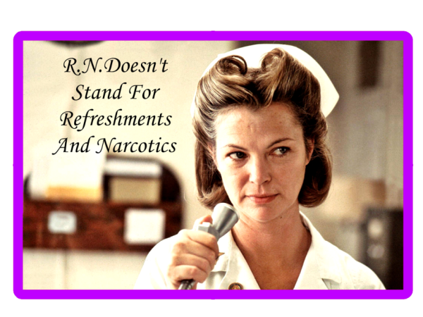 Registered Nurse Doesn't Stand For Refreshments Narcotics Nurse Laptop Bumper Sticker Decal - Image 9