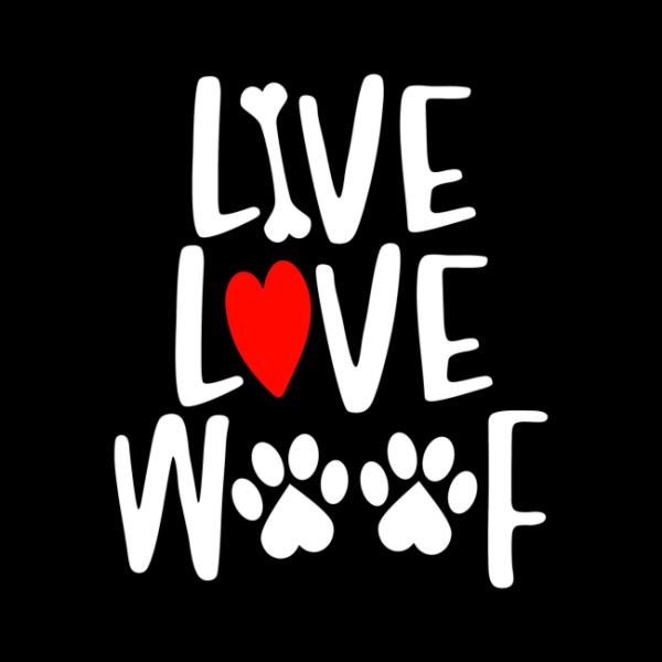 Image of live love woof dog love