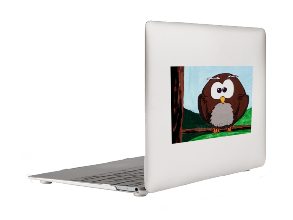 Brown Owl by Snowart (artist) Vinyl Window Laptop Bumper Sticker Decal - Image 6
