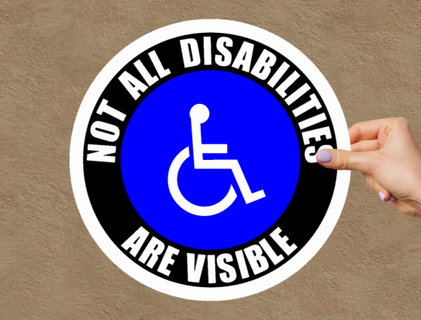 Not All Disabilities Are Invisible Window Laptop Bumper Sticker Decal - Image 7