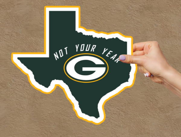 Packers Cowboys Playoff Not Your Year Vinyl Window Laptop Bumper Sticker Decal - Image 2