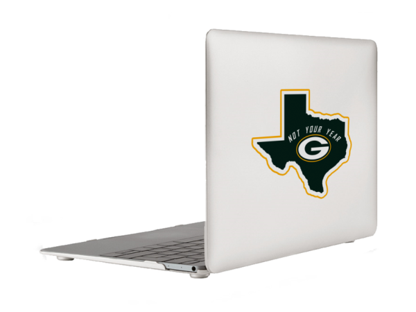 Packers Cowboys Playoff Not Your Year Vinyl Window Laptop Bumper Sticker Decal - Image 4