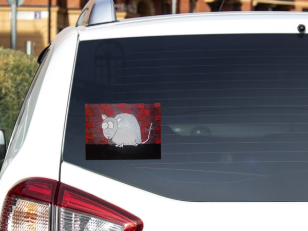 Rat by Snowart (artist) Vinyl Window Laptop Bumper Sticker Decal - Image 8