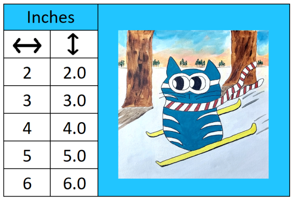 Skiing Cat by Snowart (artist) Vinyl Window Laptop Bumper Sticker Decal - Image 3