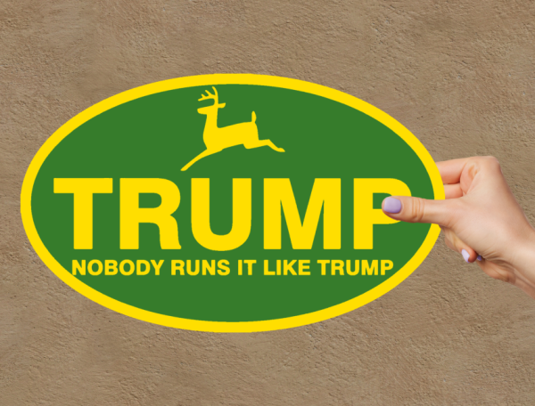 Nobody Runs It Like Trump anti Biden Window Laptop Bumper Sticker Decal - Image 5