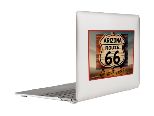 Route 66 Get Your Kicks Arizona Highway Sign Window Laptop Bumper Sticker Decal - Image 2