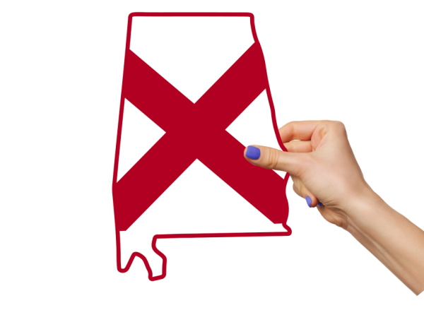 Alabama Flag State Outline Car Window Vinyl Laptop Sticker Decal - Image 4