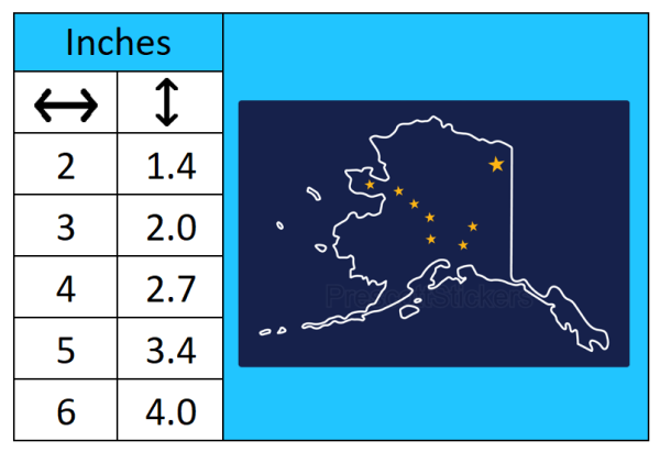 Alaska State Outline Car Window Vinyl Laptop Sticker Decal - Image 3