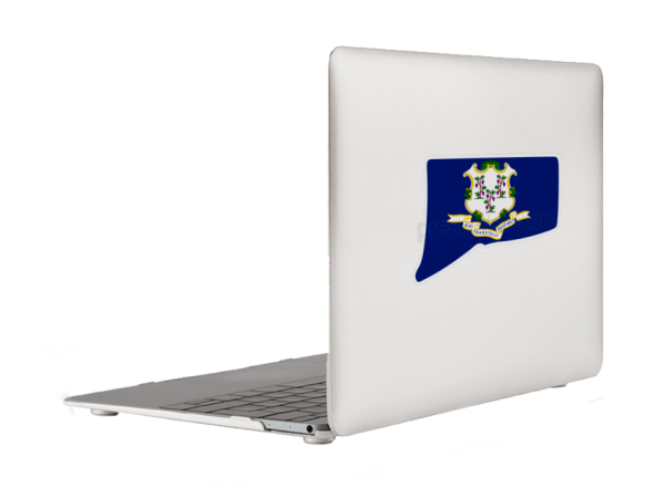 Connecticut Flag State Outline Car Window Vinyl Laptop Sticker Decal - Image 6