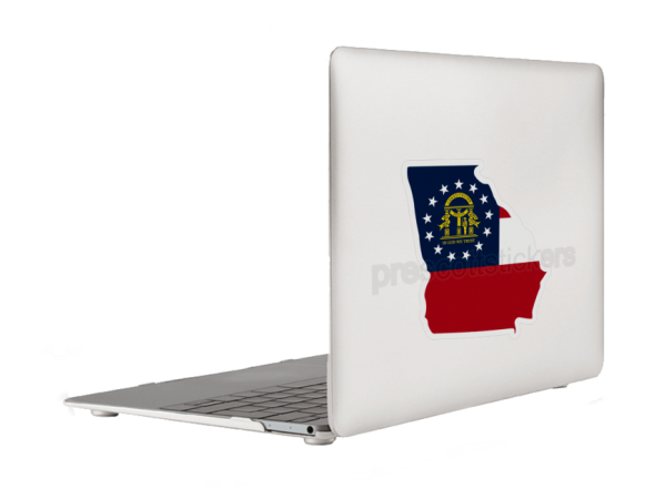 Georgia Flag State Outline Car Window Vinyl Laptop Sticker Decal - Image 5