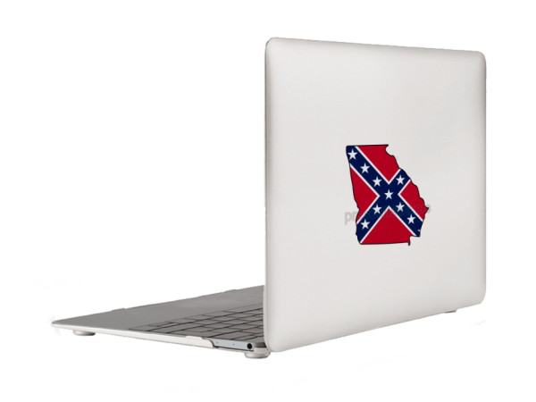 Georgia Confederate Flag State Outline Car Window Vinyl Laptop Sticker Decal - Image 5