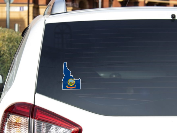 Idaho Flag State Outline Car Window Vinyl Laptop Sticker Decal - Image 3