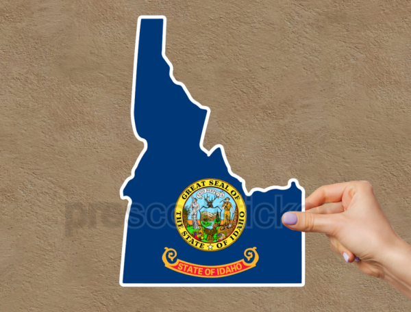 Idaho Flag State Outline Car Window Vinyl Laptop Sticker Decal - Image 4