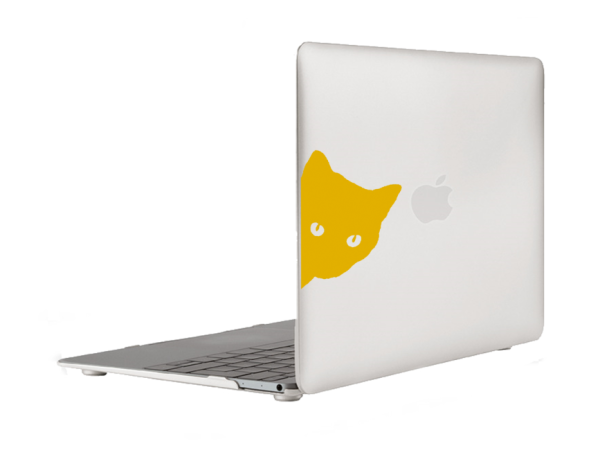 Cat Peeking Out Car Window Vinyl Laptop Bumper Sticker Decal - Image 3