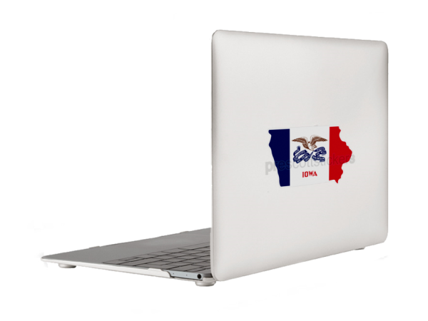 Iowa Flag State Outline Car Window Vinyl Laptop Sticker Decal - Image 5