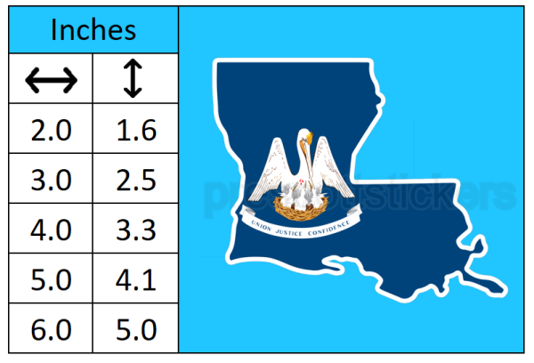 Louisiana Flag State Outline Car Window Vinyl Laptop Sticker Decal - Image 3