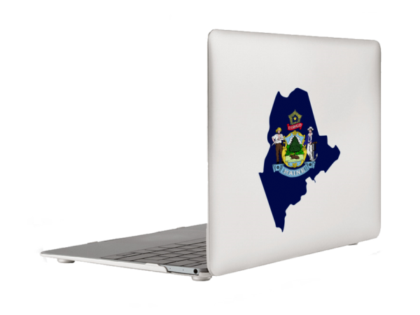 Maine Flag State Outline Car Window Vinyl Laptop Sticker Decal - Image 4