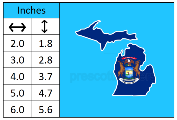 Michigan Flag State Outline Car Window Vinyl Laptop Sticker Decal - Image 3