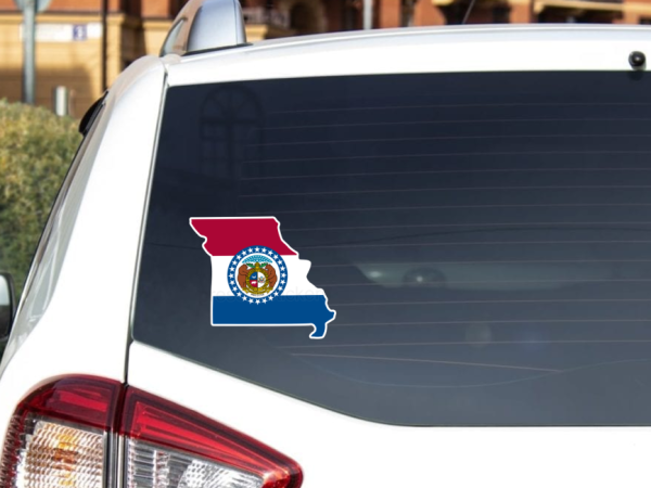 Missouri Flag State Outline Car Window Vinyl Laptop Sticker Decal - Image 4