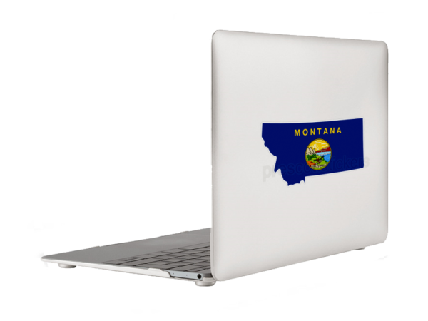 Montana Flag State Outline Car Window Vinyl Laptop Sticker Decal - Image 6