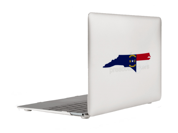 North Carolina Flag State Outline Car Window Vinyl Laptop Sticker Decal - Image 6