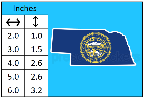 Nebraska Flag State Outline Car Window Vinyl Laptop Sticker Decal - Image 3