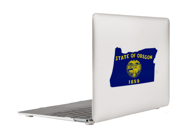 Oregon Flag State Outline Car Window Vinyl Laptop Sticker Decal - Image 6