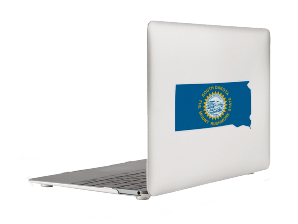 South Dakota Flag State Outline Car Window Vinyl Laptop Sticker Decal - Image 6