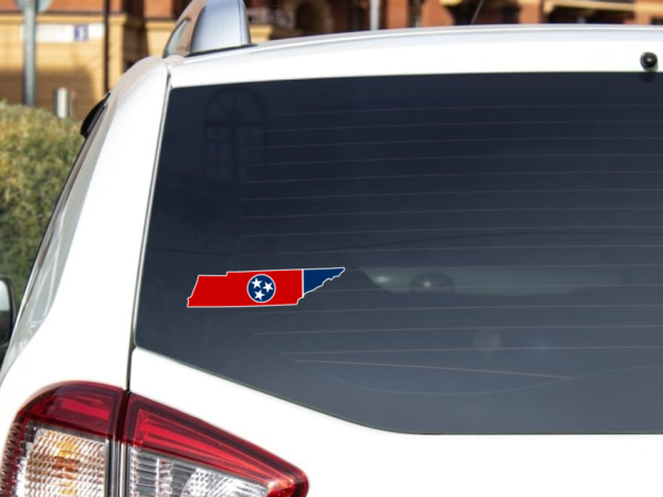 Tennessee Flag State Outline Car Window Vinyl Laptop Sticker Decal - Image 4