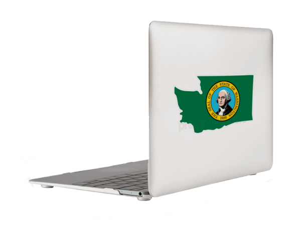 Washington Flag State Outline Car Window Vinyl Laptop Sticker Decal - Image 6