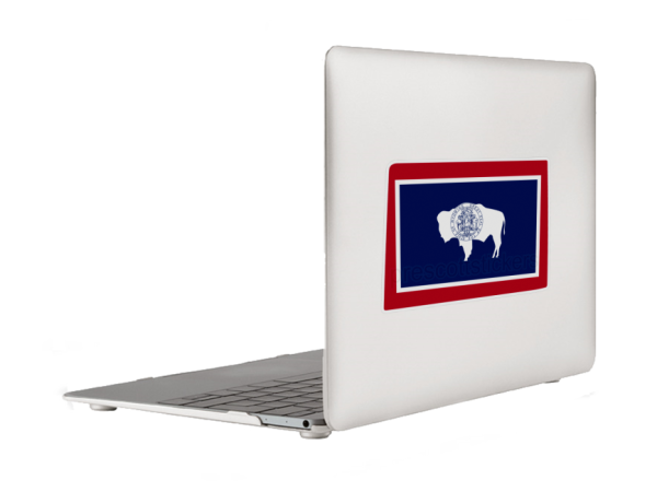 Wyoming Flag State Outline Car Window Vinyl Laptop Sticker Decal - Image 6