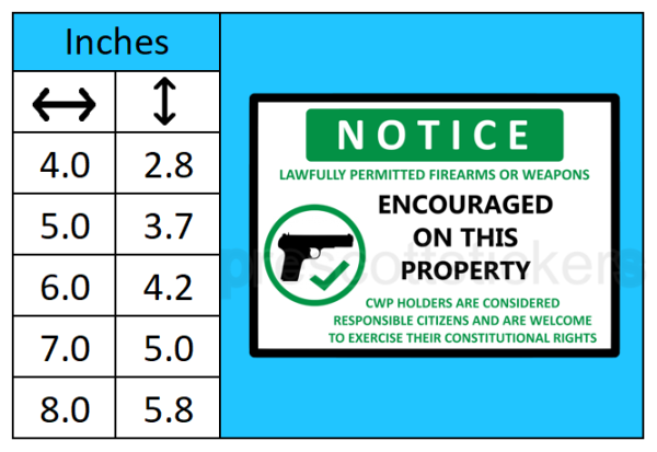 Firearms Welcome On This Property Vinyl Window Laptop Bumper Sticker Decal - Image 3